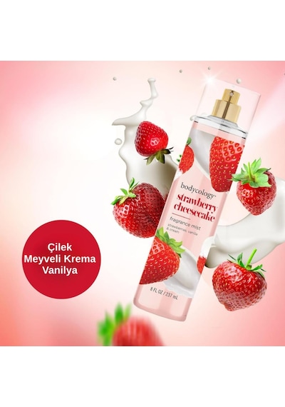 Bodycology Strawberry Cheesecake Fragrance Çilekli Kadın Vücut Spreyi