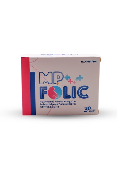 Mp Folic Multivitamin Mineral, Omega-3 Ve Probiyotik içeren Takviye Edici Gıda 30 Tablet