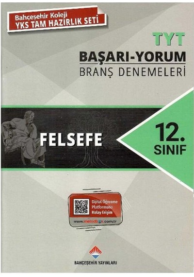 Bahçeşehir Yayınları 12. Sınıf Tyt Felsefe Başarı - Yorum Branş Denemeleri
