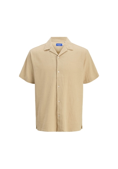 Jack & Jones Jorluke Crınkle Ss Jnr Bej Erkek Çocuk Gömlek 000000000102257534 Bej