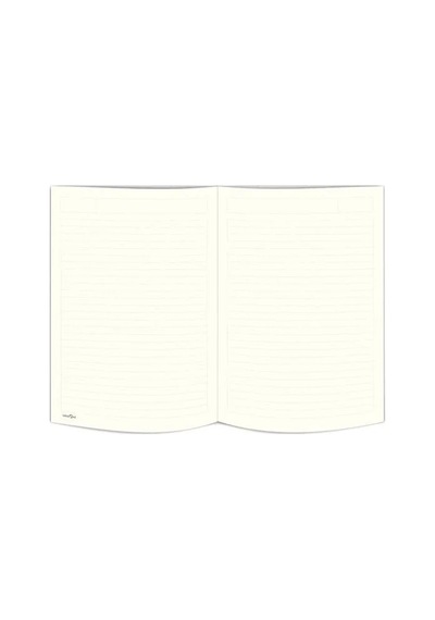 Çizgili Sert Kapak Defter, Siyah, 17x24 Cm Açık Gri