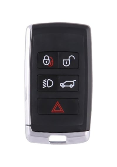 Jaguar XEL Uyumlu Anahtar Koruma Kılıfı Gümüş Siyah