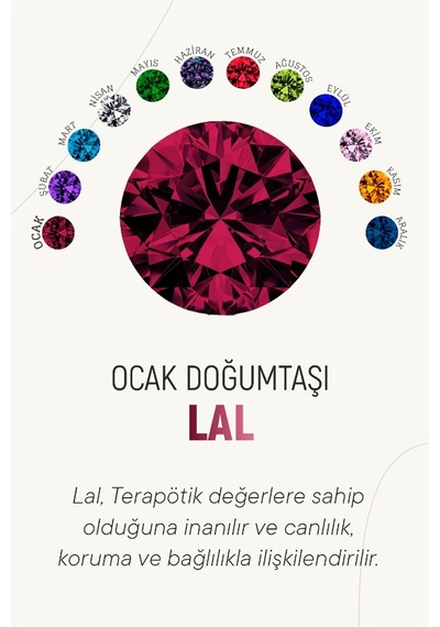Ocak Lal Doğum Taşı Rose Tektaş Çivili Gümüş Küpe