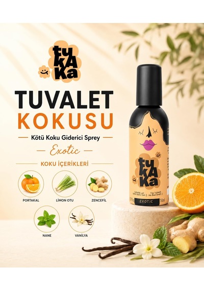 Tuvalet Kokusu, Gider Koku Önleyici, Kötü Koku Giderici Sprey 150 Ml Exotic