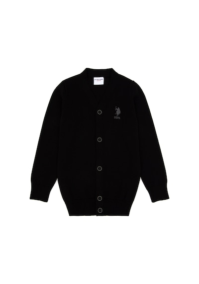 U.s. Polo Assn. Erkek Çocuk Siyah Hırka Triko 50295571-vr046 Siyah