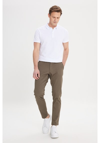 Ac&Co / Altınyıldız Classics Slim Fit Dar Kesim Pamuklu Esnek Chino Erkek  Pantolon - Haki