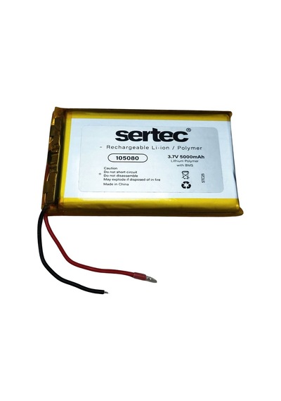 Sertec 105080 3.7v 5000 Mah Li-polymer Pil Devreli/1.5a Evimdeyokyok