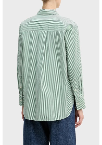 Tommy Hilfiger Bayan Gömlek Ww0ww48190 0cd Yeşil Yeşil
