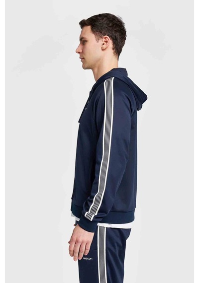 Lescon Erkek Basketbol Fermuarlı Kapüşonlu Sweatshirt 26b-1052 Lacivert