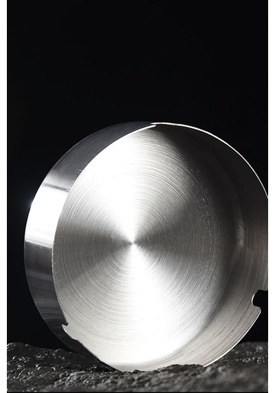 Çelik 10 Cm Gri Yuvarlak Kül Tablası Küllük Cin545