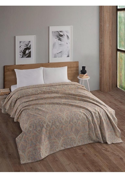 Tek Kişilik Baskılı Pike Koltuk Örtüsü Breeze 180x230 Cm Renkli