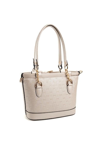Silver Polo Sp1155 Kadın El Çantası Logolu Bej-s.bej
