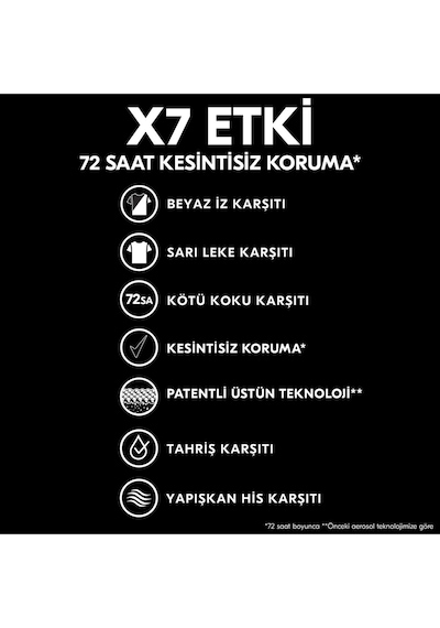 Men Erkek Sprey Deodorant Invisible Ocean Deep 72 Saat Kesintisiz Üstün Koruma 150 Ml X3