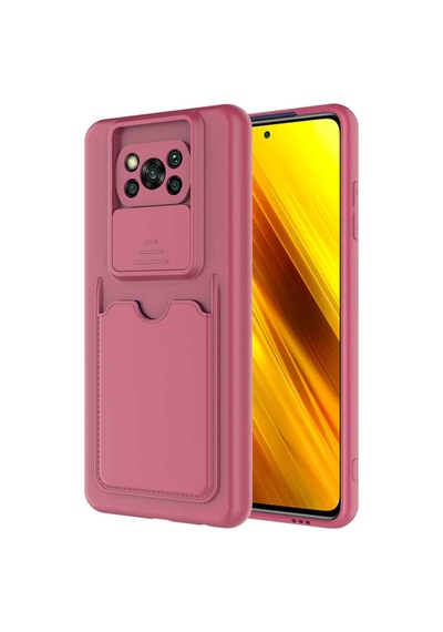 Xiaomi Poco X3 Kılıf Zore Kartix Kartlık Bölmeli Kılıf