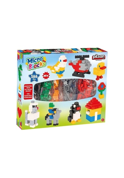 Pilsan Oyuncak Klasik Mikro Bloklar Serisi 588 Parça 03492