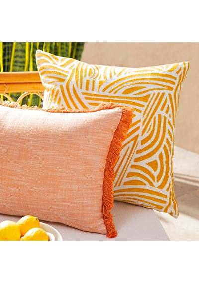 Mudo Home Alba Wave Kırlent Hardal 50x50 Sarı