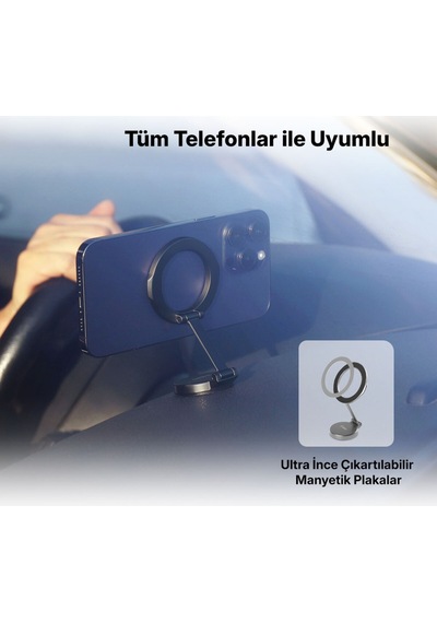 Ttec EasyDash Pro 2TT41 M MagSafe Uyumlu Araç içi Telefon Tutucu