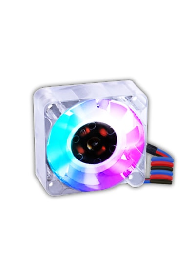 Raspberry Pi 5 52pi 40x40x10mm Soğutma Fanı 5v 4pin - Rgb Led Işıklı 40x40