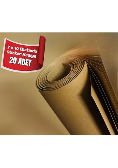 1. Kalite Kraft Kağıt Ambalaj Hediye Çeyiz & Paketleme Kağıdı 100x150 Cm 20 Lu Saman Kağıt