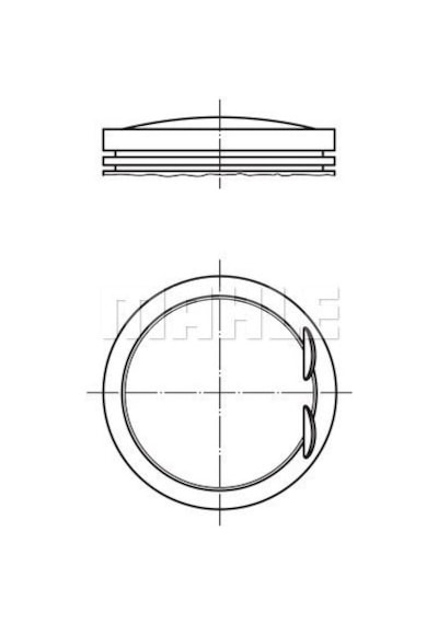 Mahle 0010700 Pıston + Segman Std. M111.9, 90,91mm W202 96 97 W210 95 97 W163 98 05