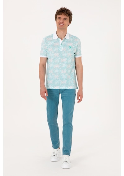 U.S. Polo Assn. Erkek Regular Fit Polo Yaka Mint Tişört 50299618-VR090