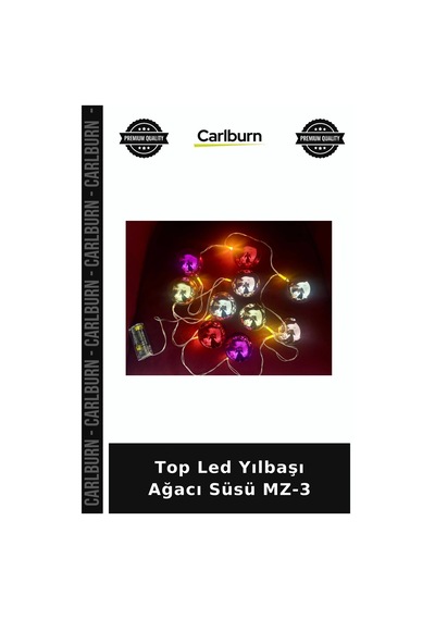 Top Led Yılbaşı Ağacı Süsü Mz-3 Stüdyo Işığı Salon Dekoru Pilli Lamba