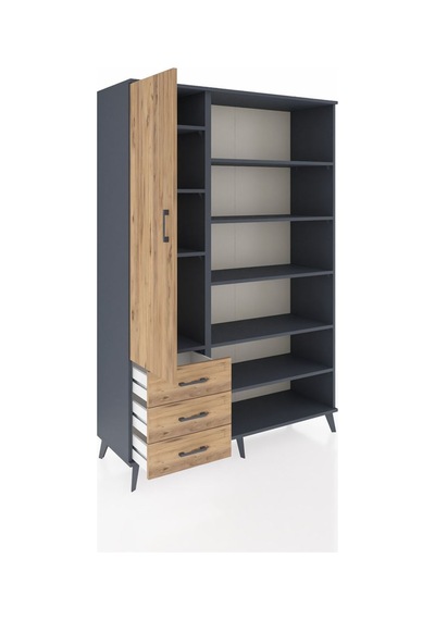 Hyperion Dolap 9 Raflı 3 Çekmeceli 3 Kapaklı 132x44x195 Antrasit-çam/çam Atlas Çam/atlas Çam Hyperion Dolap 9 Raflı 3 Çekmeceli 3 Kapaklı 132x44x195 Antrasit-çam/çam Atlas Çam/atlas Çam