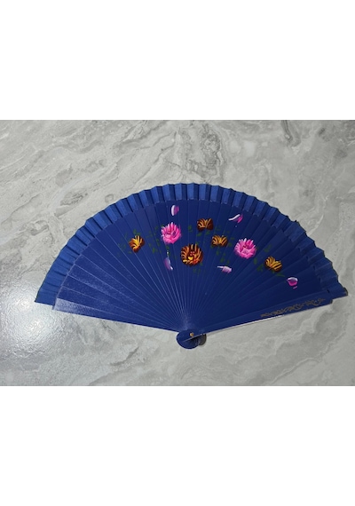 Bambu Çift Taraflı Yelpaze Karışık Renkler 12'li Paket