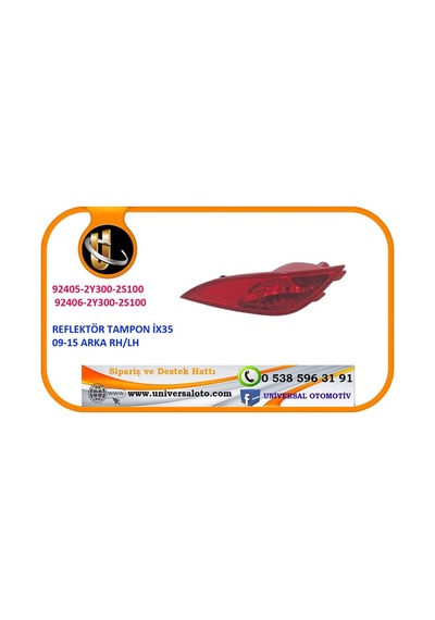 Reflektör Tampon İx35 09-15 Arka Rh