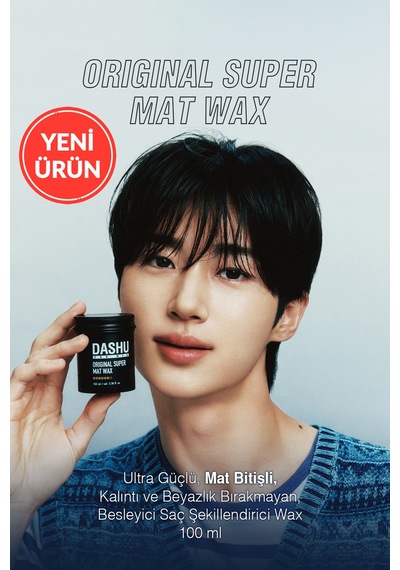 Ultra Güçlü, Mat Bitişli, Kalıntı Bırakmayan, Besleyici Dashu For Men Premium Original Super Mat Wax