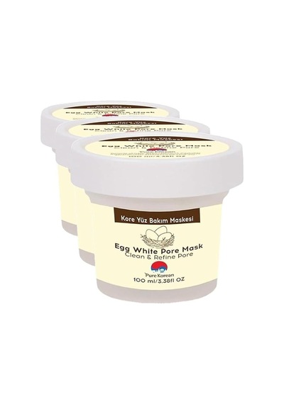 Egg White Çok Kullanımlık Yüz Maskesi 3 Paketi