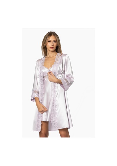 Pierre Cardin Saten Gecelik Sabahlık Pijama Takım Şort Takım 6'lı Gelin Çeyiz Seti - 6010 001