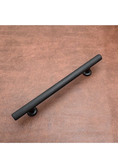 Mobilya Dolap Kulpu Mutfak Çekmece Kulpu Çizgili Doruk Mat Siyah 224 Mm 10 Adet