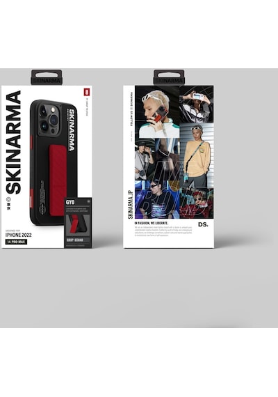 Apple Uyumlu iPhone 14 Pro Max Kılıf Skinarma Standlı Deri Görünümlü Gyo Kapak