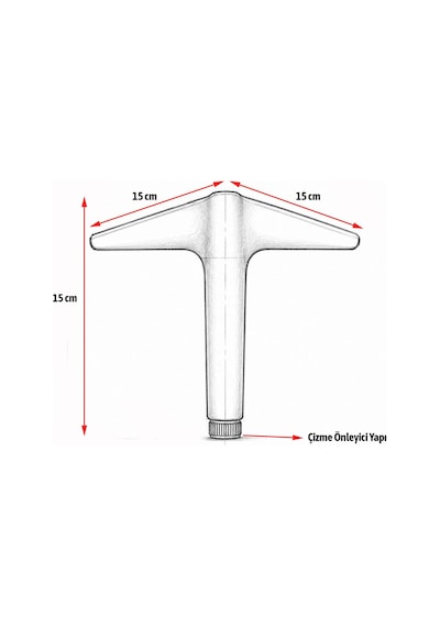 Aydos 4 Adet 15 Cm Krom Metal Mobilya Ayağı Dayanıklı Şık Koltuk Dolap Sehpa Ayağı Modern Tasarım 6395751