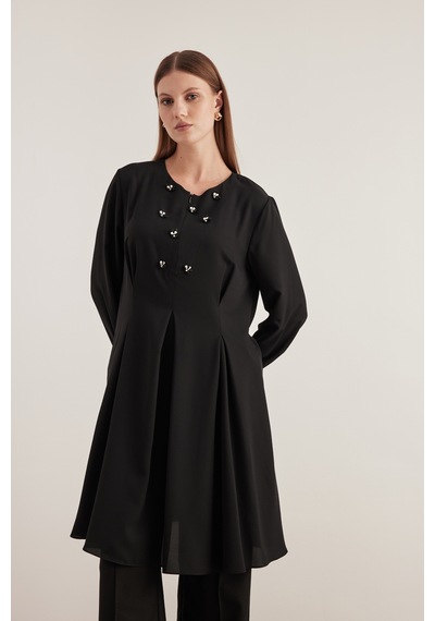 Aker 24aw15760112 Büyük Beden Tunik 24aw15760112 002 Siyah Siyah