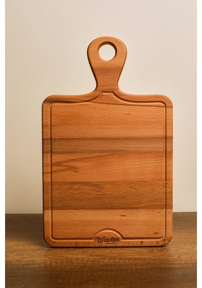 Ahşap Kesme Tahtası - Ahşap Sunum Tahtası - Ahşap Servis Tahtası - Anneler Günü Hediyesi 38x23 Cm Ahşap