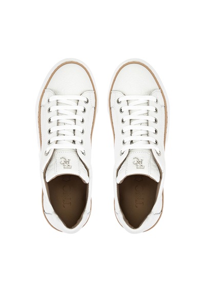 Tamer Tanca Kadın Hakiki Deri Beyaz Sneakers & Spor Ayakkabı 937 5022-09 Bn Ayk Y23 Beyaz Floter Beyaz
