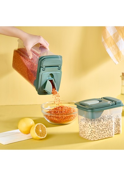 Erzak Kabı No.2 3,6 Litre Sızdırmaz Gıda Saklama Kabı, Dayanıklı Ve Pratik Yeşil