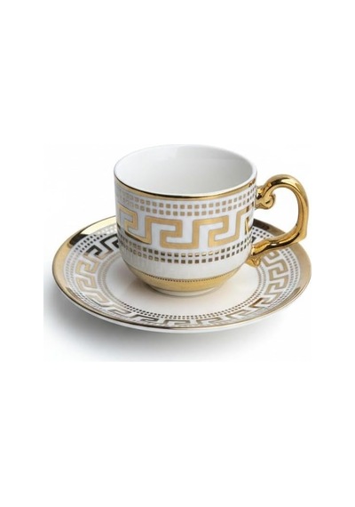 6 Lı Geometrik Desen 90 Ml Porselen Türk Kahvesi Fincanı Diğer