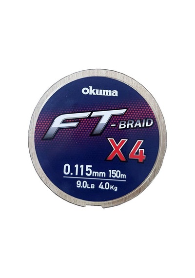 Okuma Ft- 4 Braided Line 150 Mt Grey Örgü İp 0,205mm