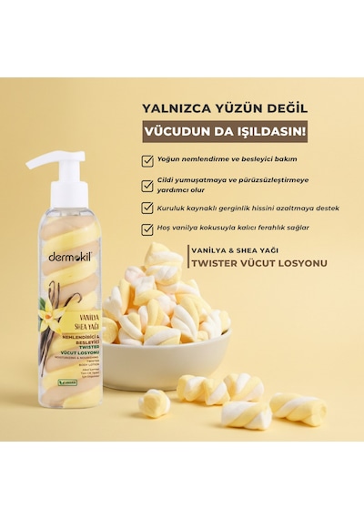 Dermokil Vanilya Shea Yağı Twister Vücut Losyonu 200 Ml