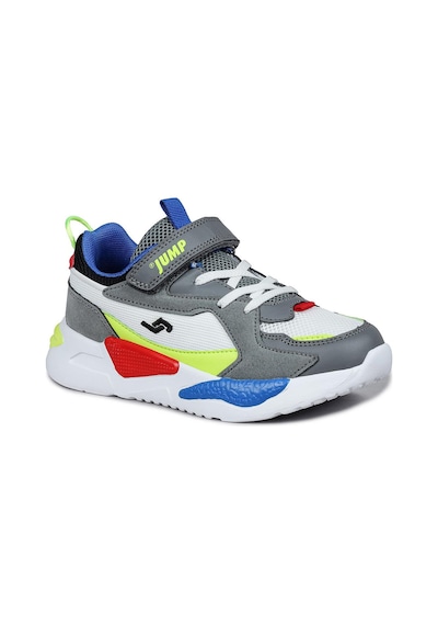 Jump 30058 Gri - Beyaz - Çok Renkli Üniseks Çocuk Sneaker Günlük Spor Ayakkabı 001