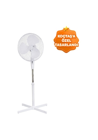 Opp Ayaklı 40 cm Beyaz   Vantilatör 45 Watt 90 Derece