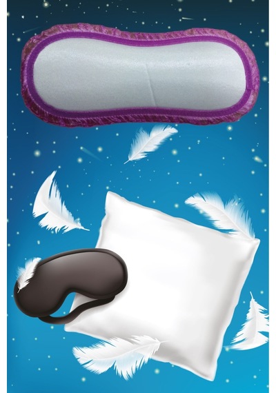 Pazarız Uyku Göz Bandı Maskesi Işık Önleyici Gözlük Maske Bant Eye Mask Pembe Beyaz