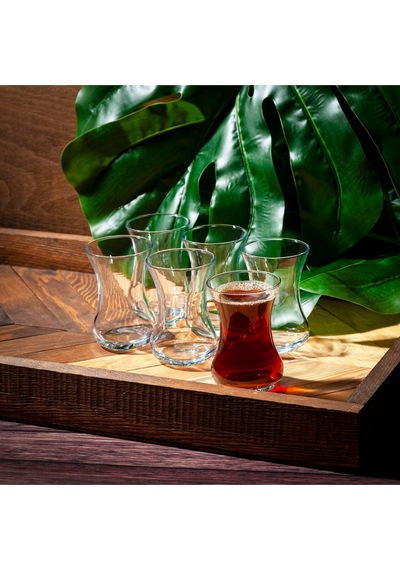 Feyzade Demet 6'lı Çay Bardağı - 135 Ml Beyaz - 58407696 Beyaz
