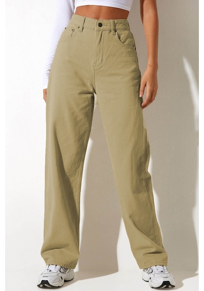 Madmext Mad Girls Bej Palazzo Jean Mg1247-Bej