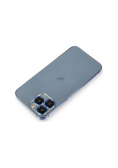 Newface Apple Uyumlu iPhone 11 Pro Max Metal Kamera Lens Koruma Cam Semeglbl - 11 - Mavi