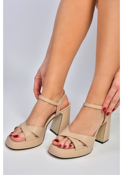 Fox Shoes Ten Platform Topuklu Kadın Ayakkabı M404100109