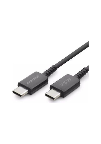 25w Usb-c To Type-c Hızlı Şarj Ve Data Kablosu 1 Metre - Pd Şarj Kablosu, Siyah